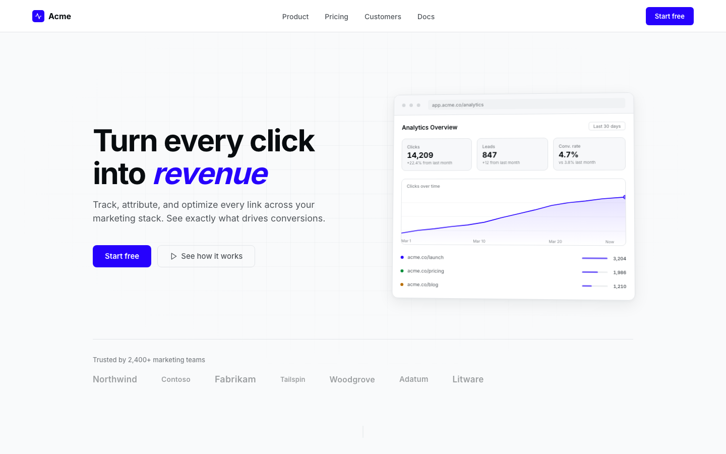 Hero built with UI Craft